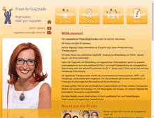 Tablet Screenshot of logopaedie-kolwes.de